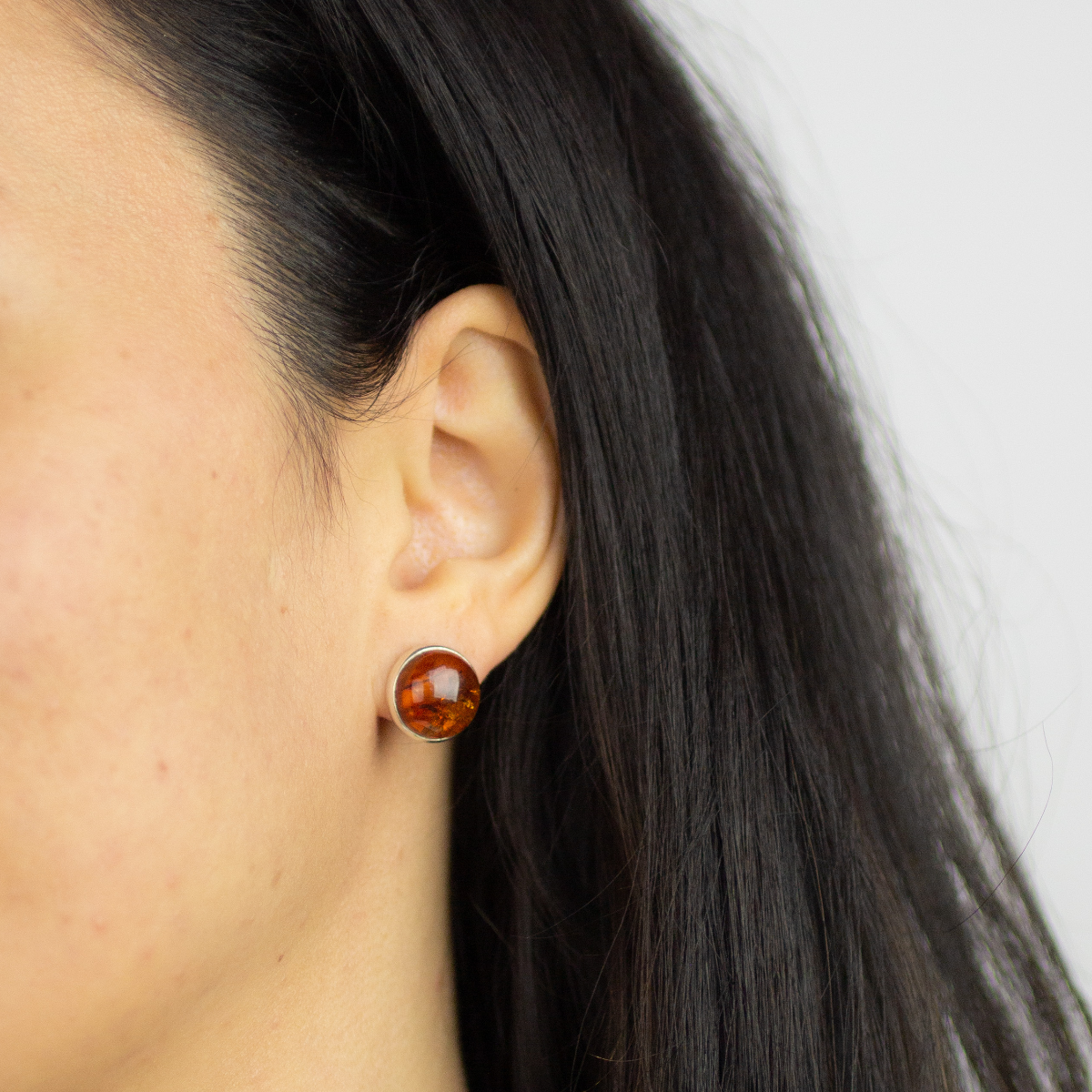 Amber Studs Earrings