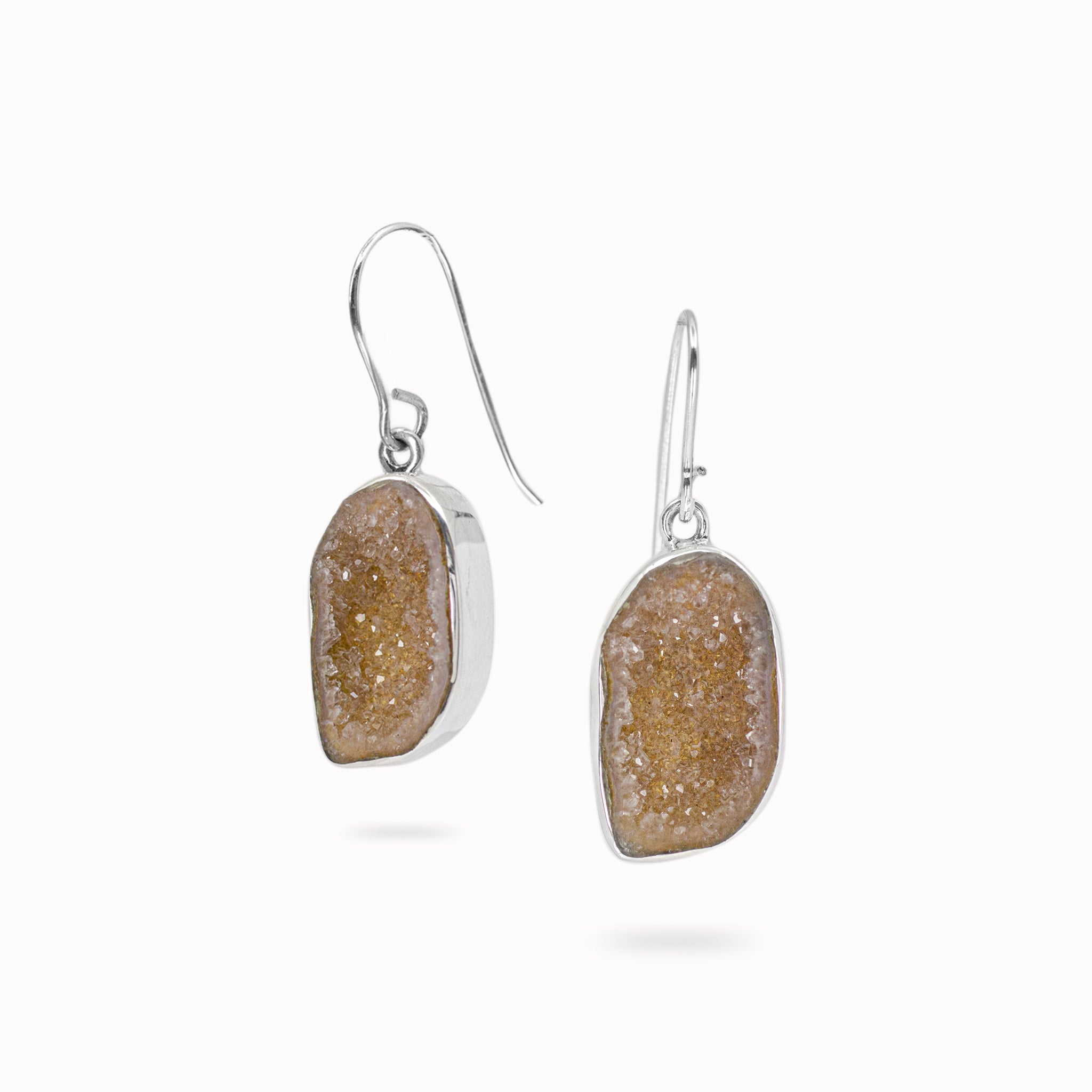 agate geode earrings