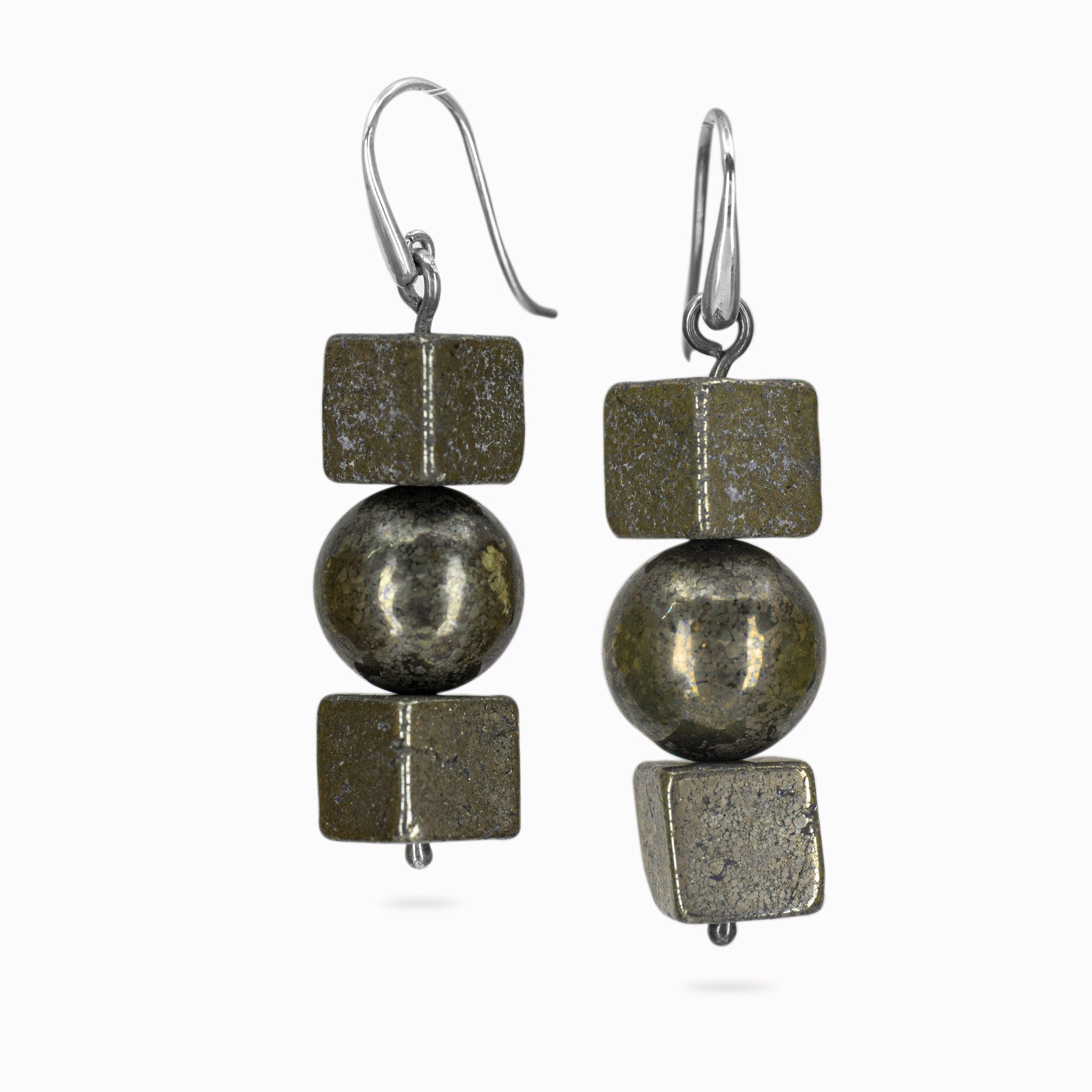 pyrite earrings