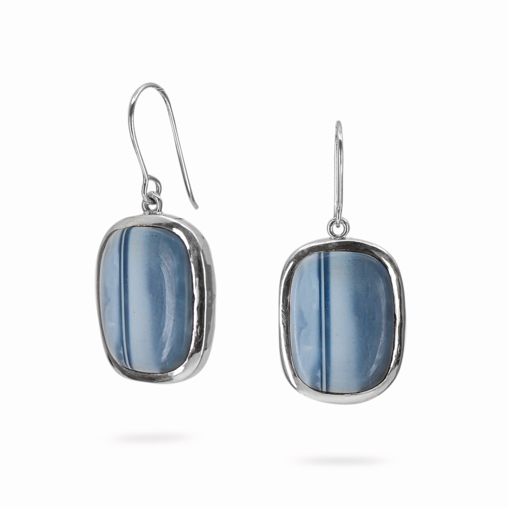 blue opal earrings