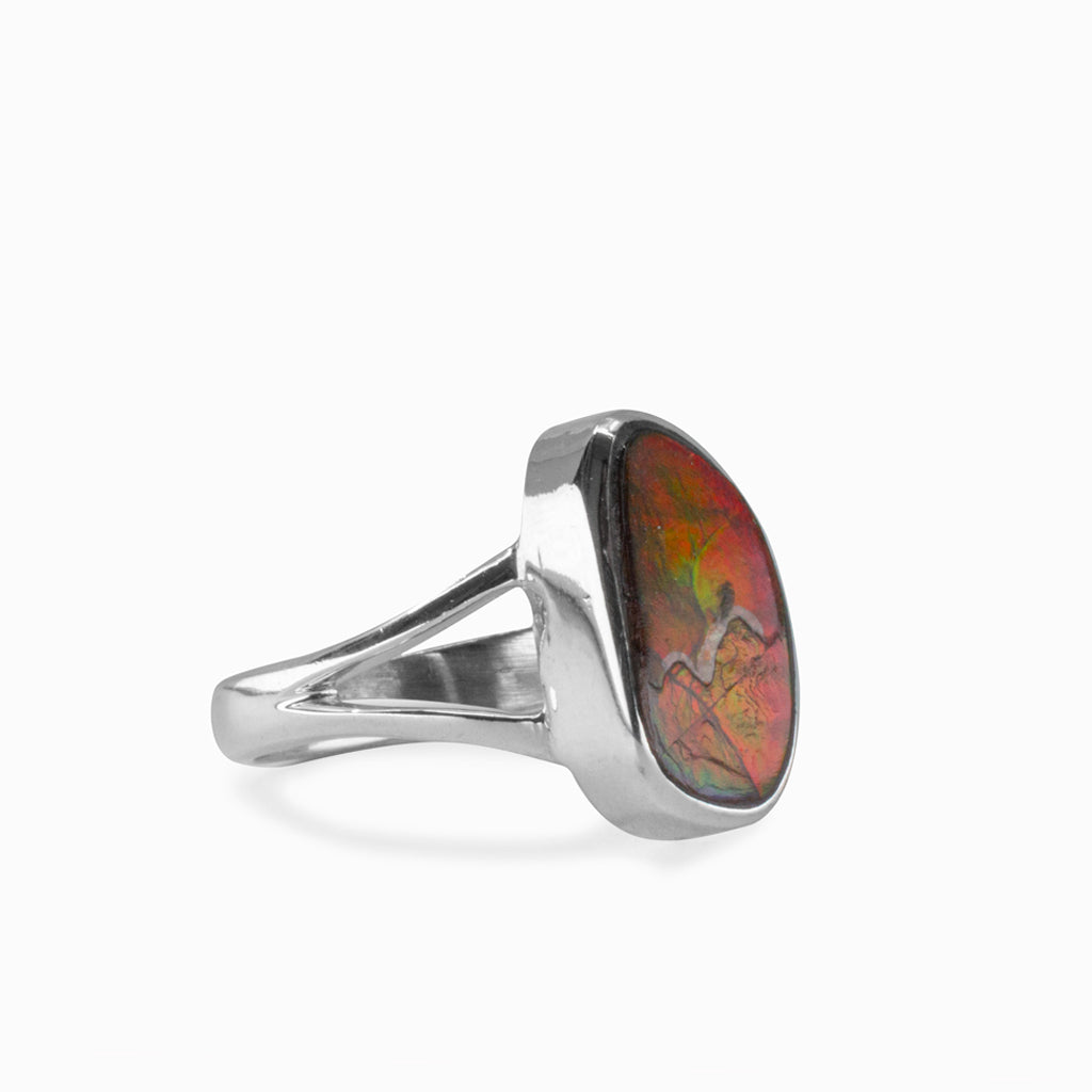 Ammolite Ring
