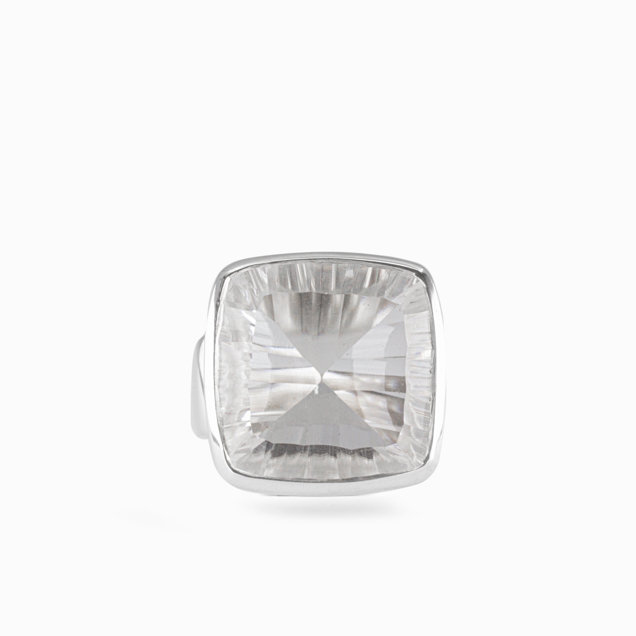 clear quartz ring
