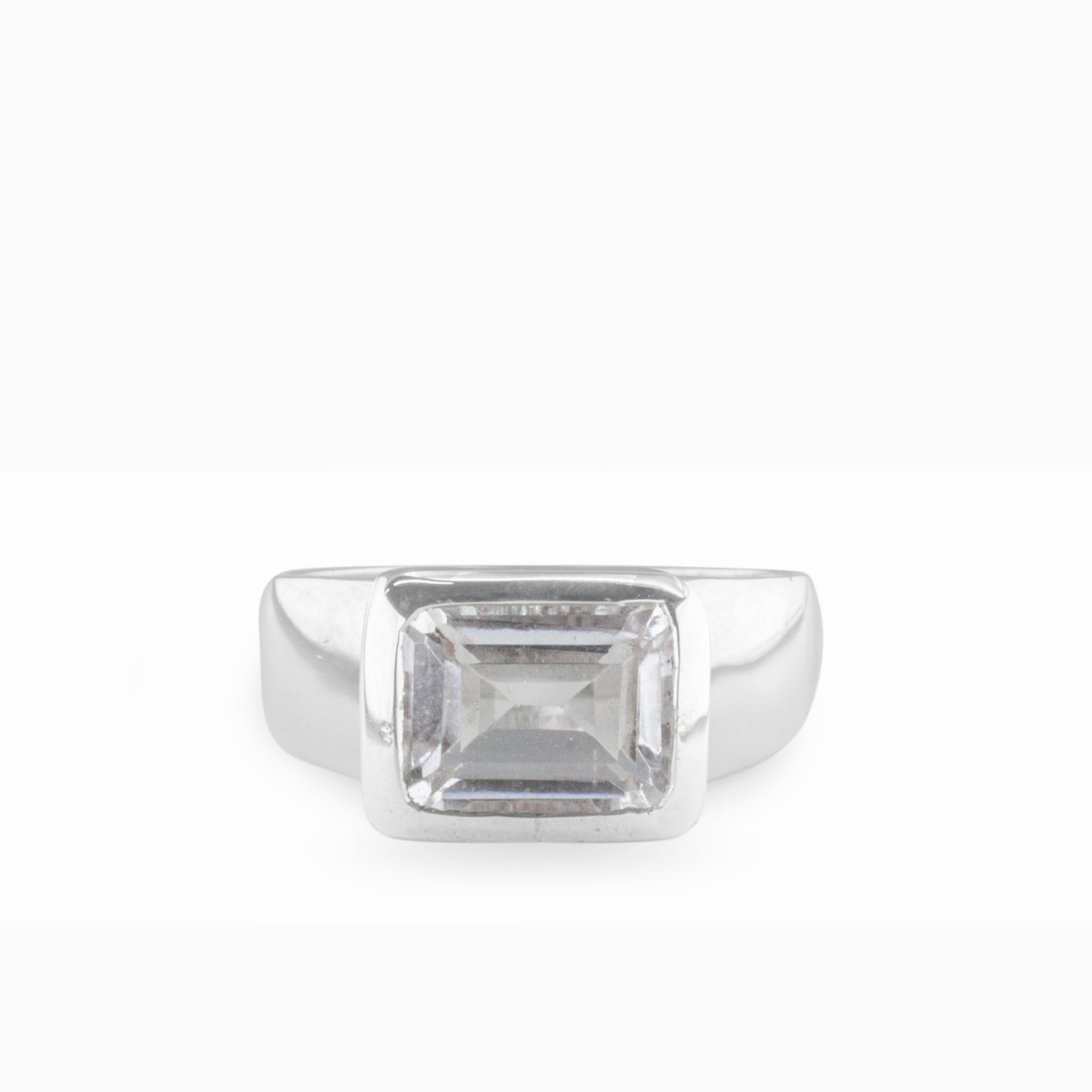 clear quartz ring