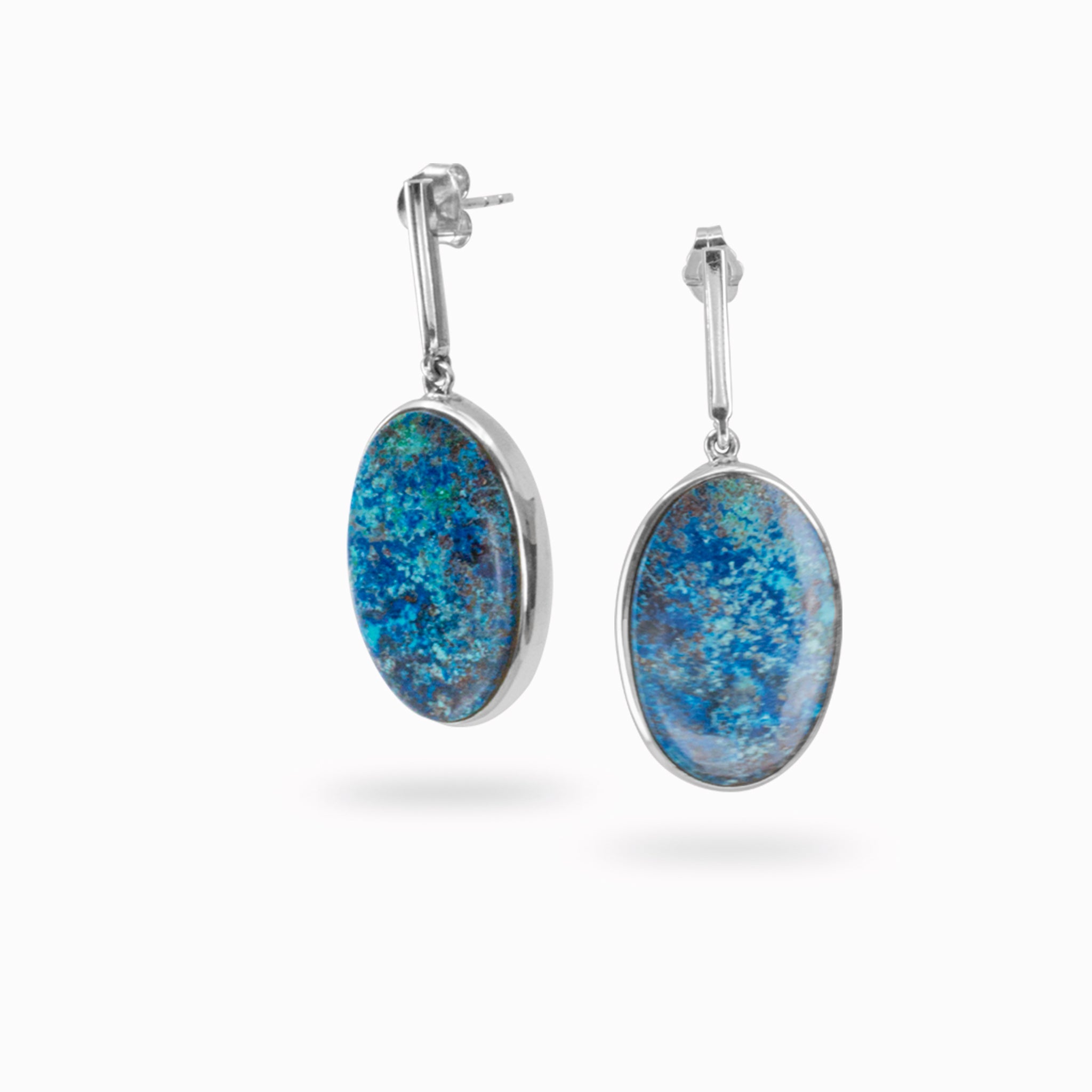 Shattuckite Drop Earrings