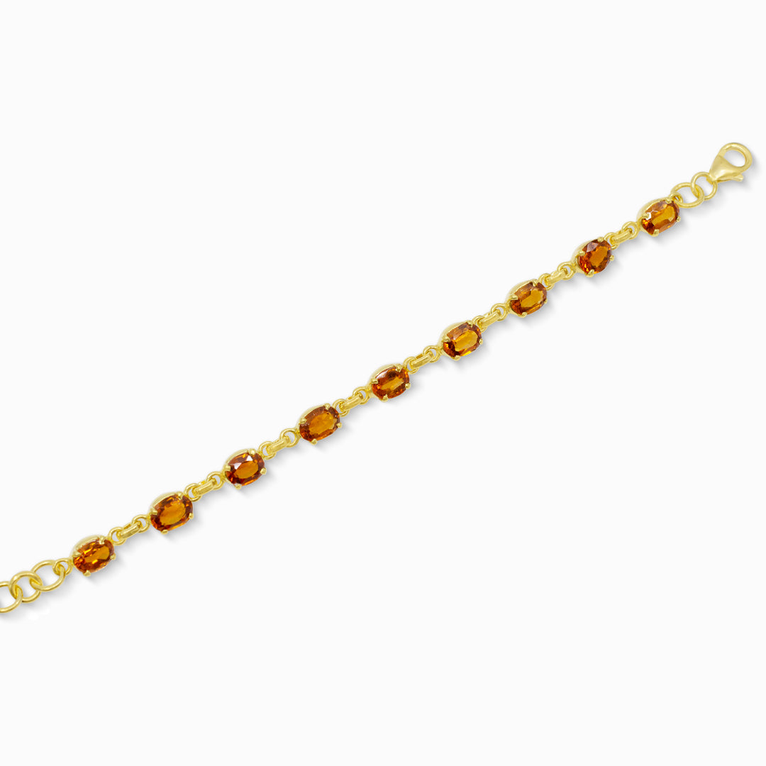 Hessonite Garnet Bracelet