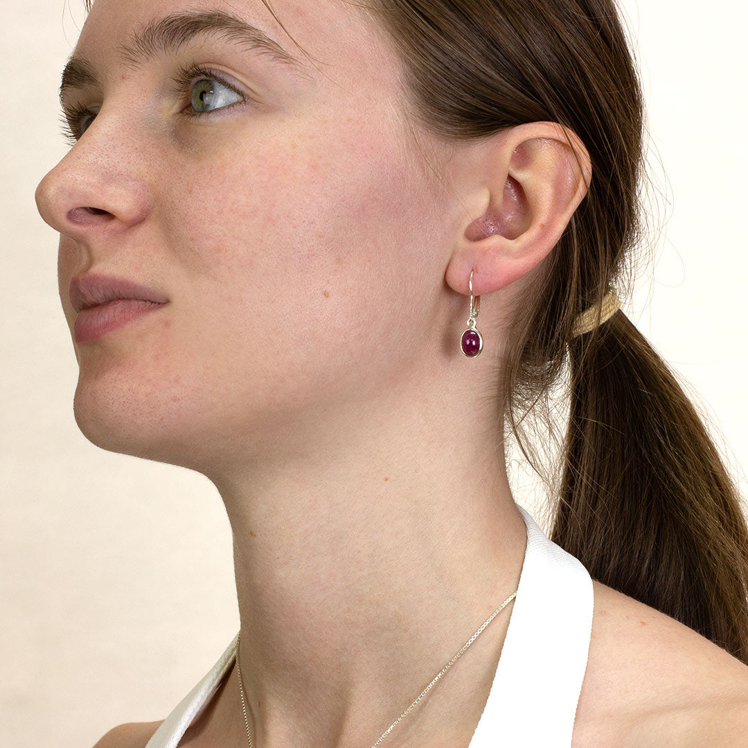 Ruby Drop Earrings