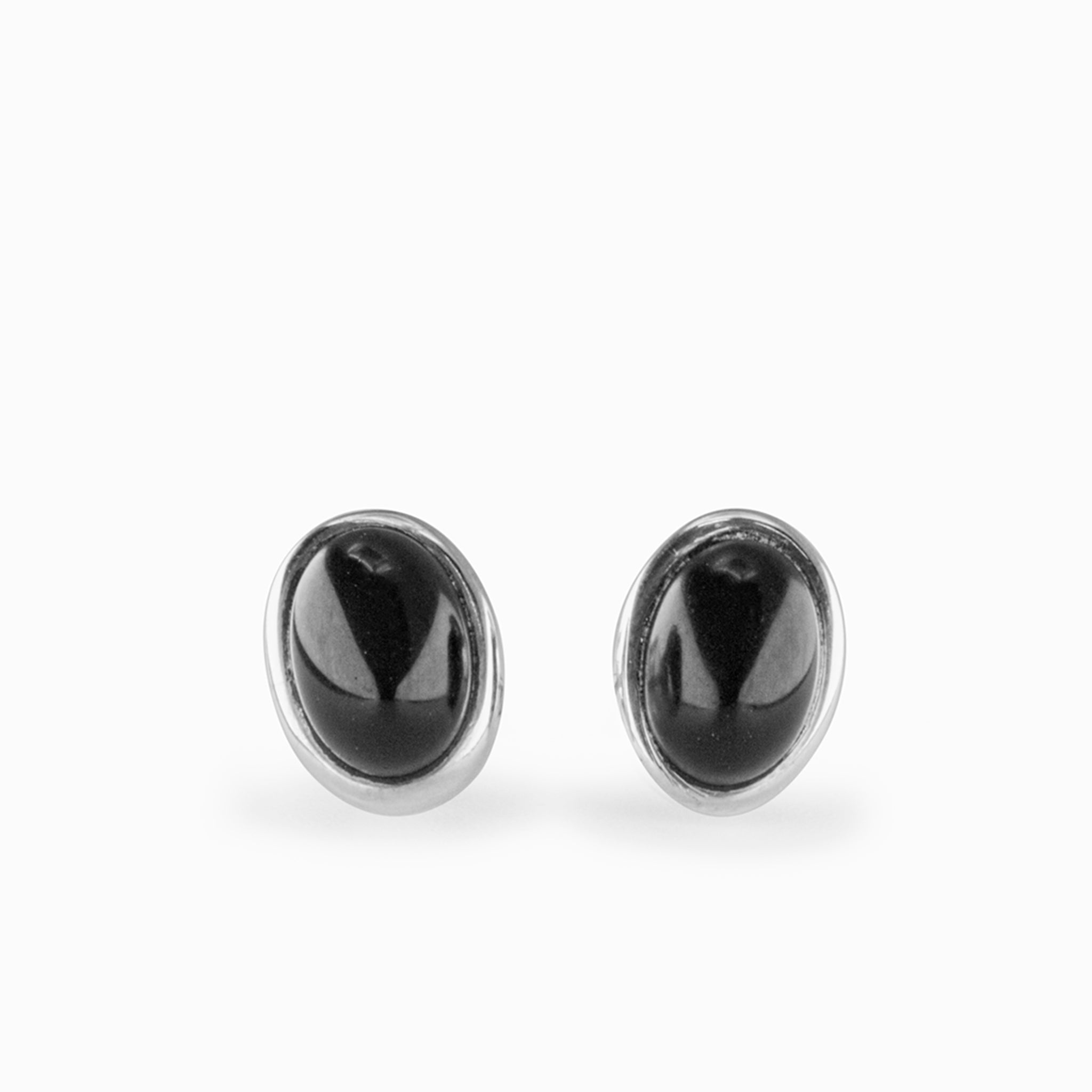 Black Onyx Stud Earrings