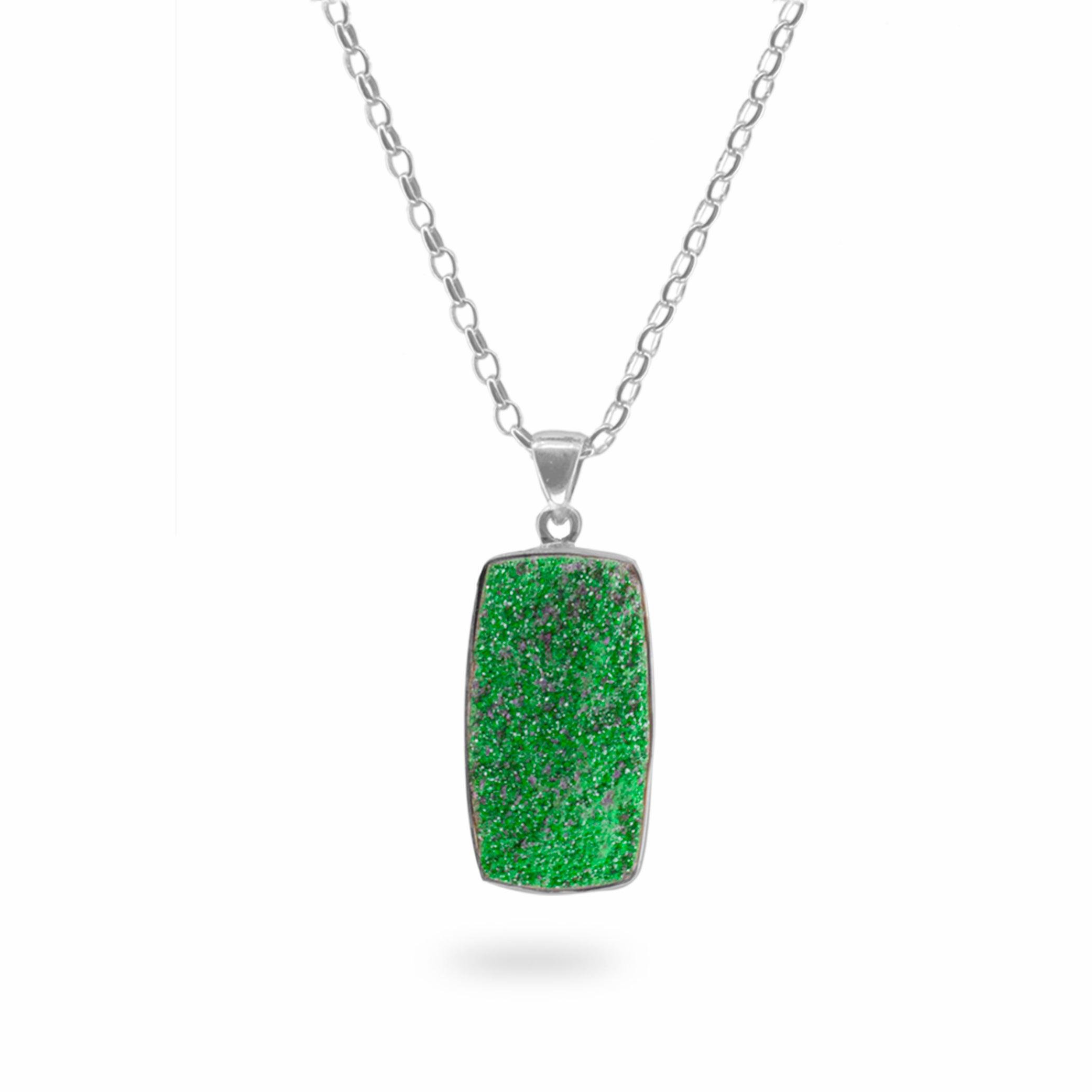 uvarovite necklace