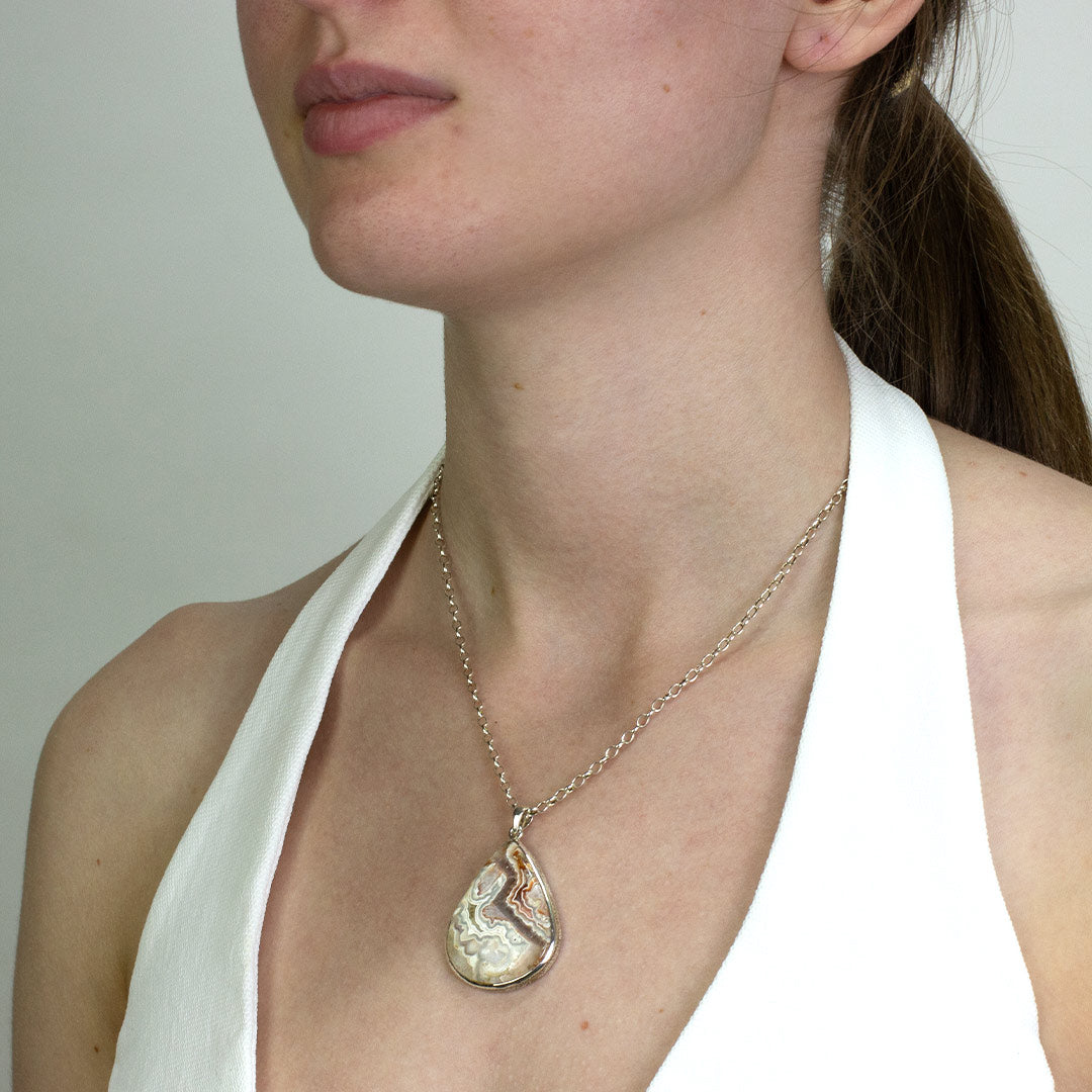 Crazy Lace Agate Necklace
