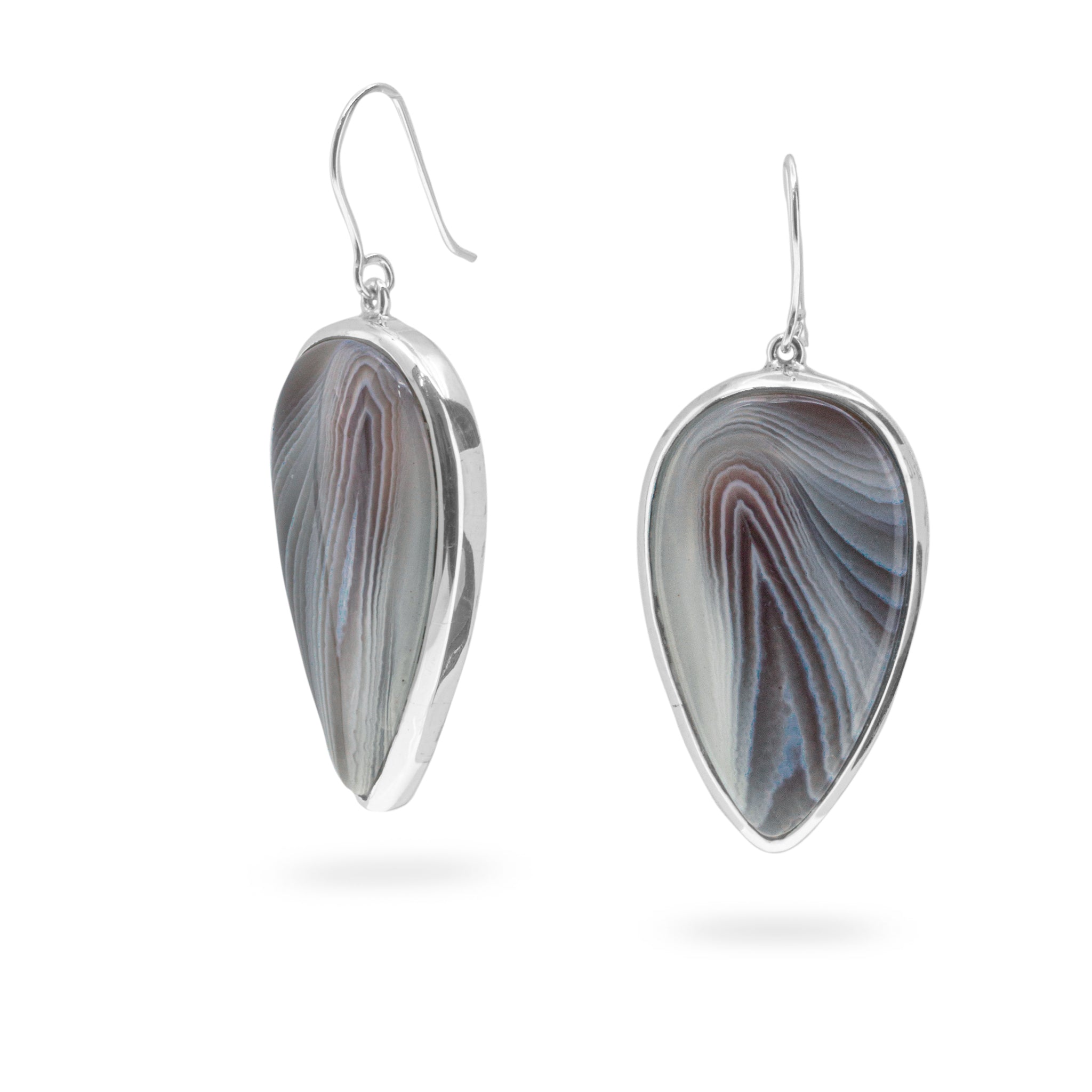 botswana agate earrings