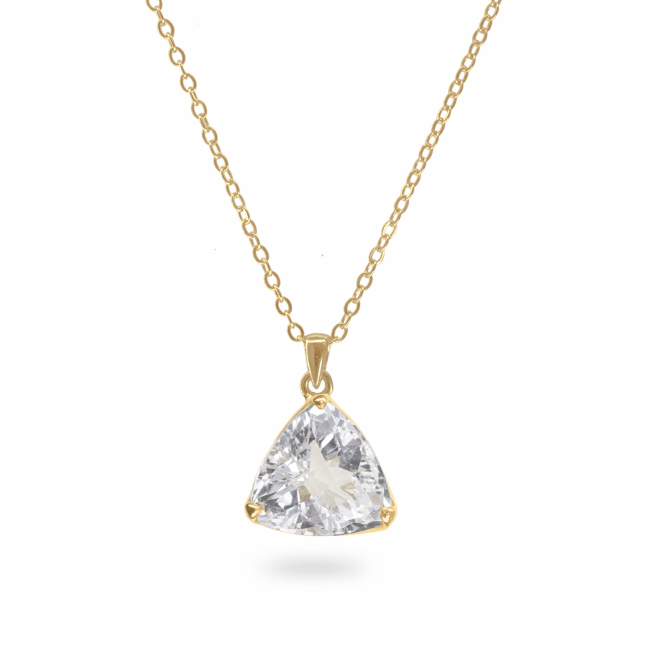 clear quartz necklace