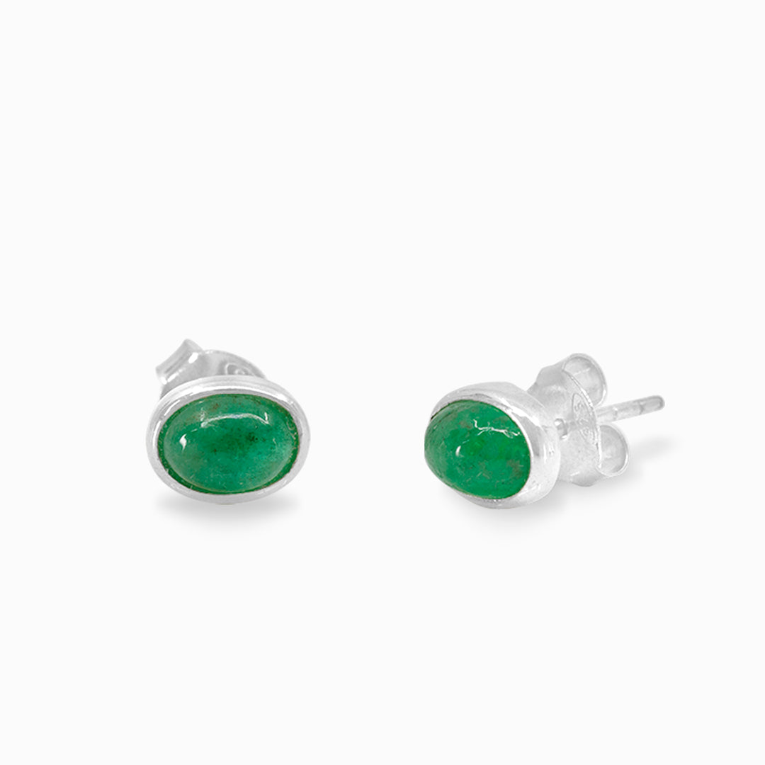 Emerald Stud Earrings