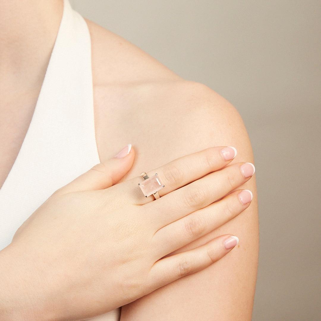 Rose Quartz Ring