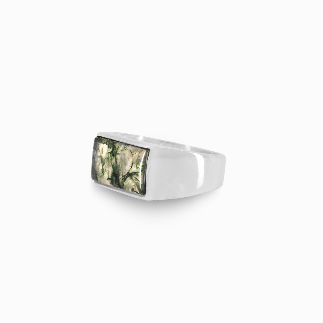 Moss Agate Ring