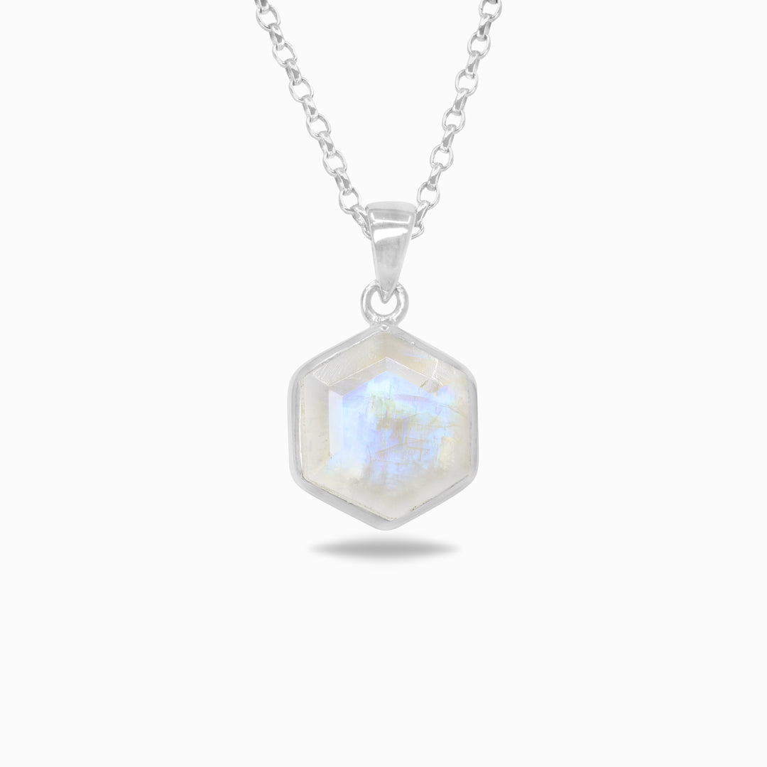 Rainbow Moonstone Necklace