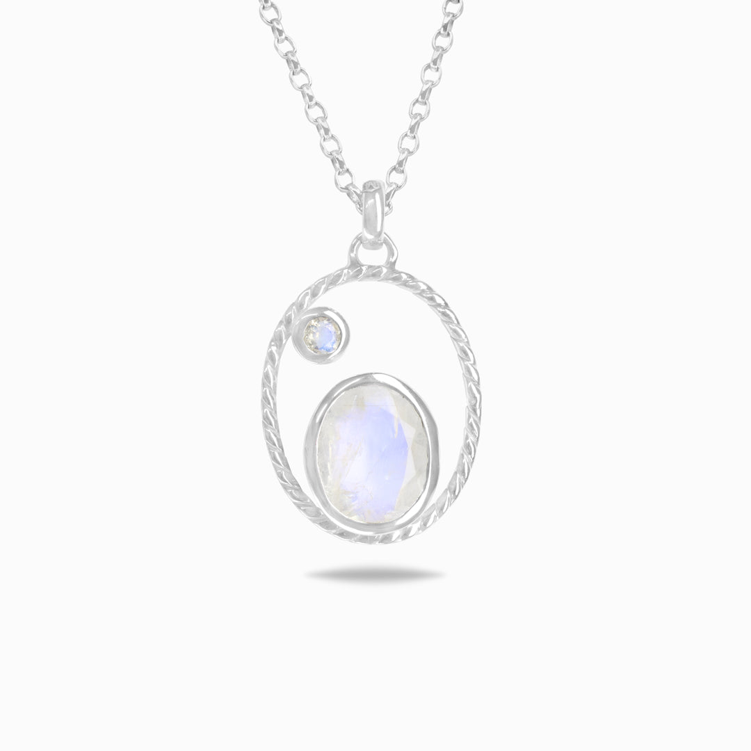 Rainbow Moonstone Necklace