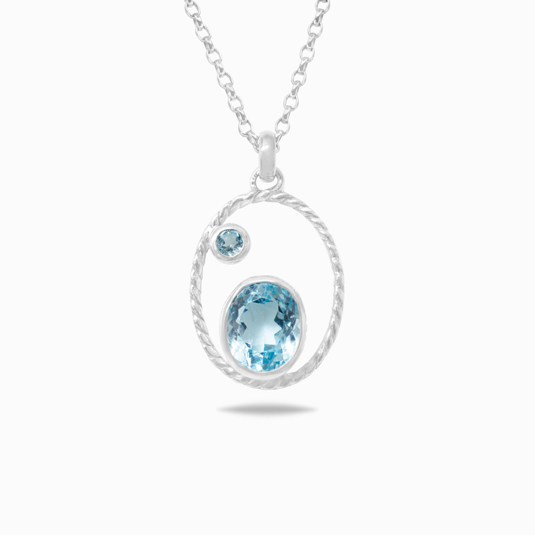 Blue Topaz Necklace