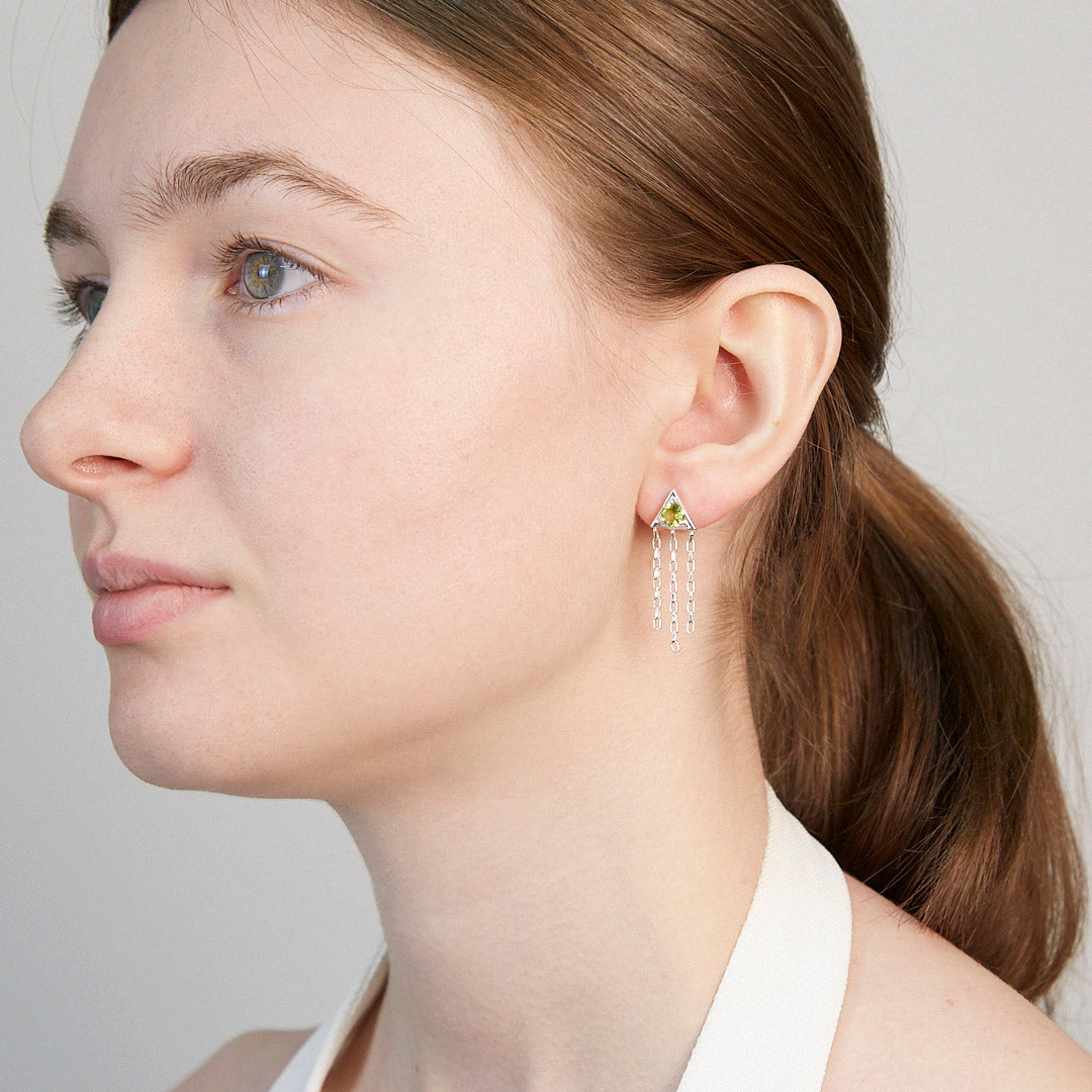 Peridot Stud Earrings