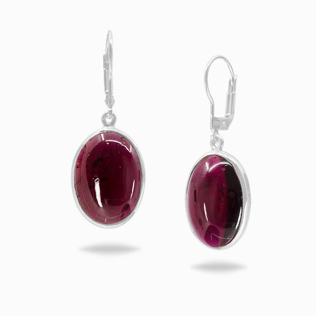 Garnet Drop Earrings