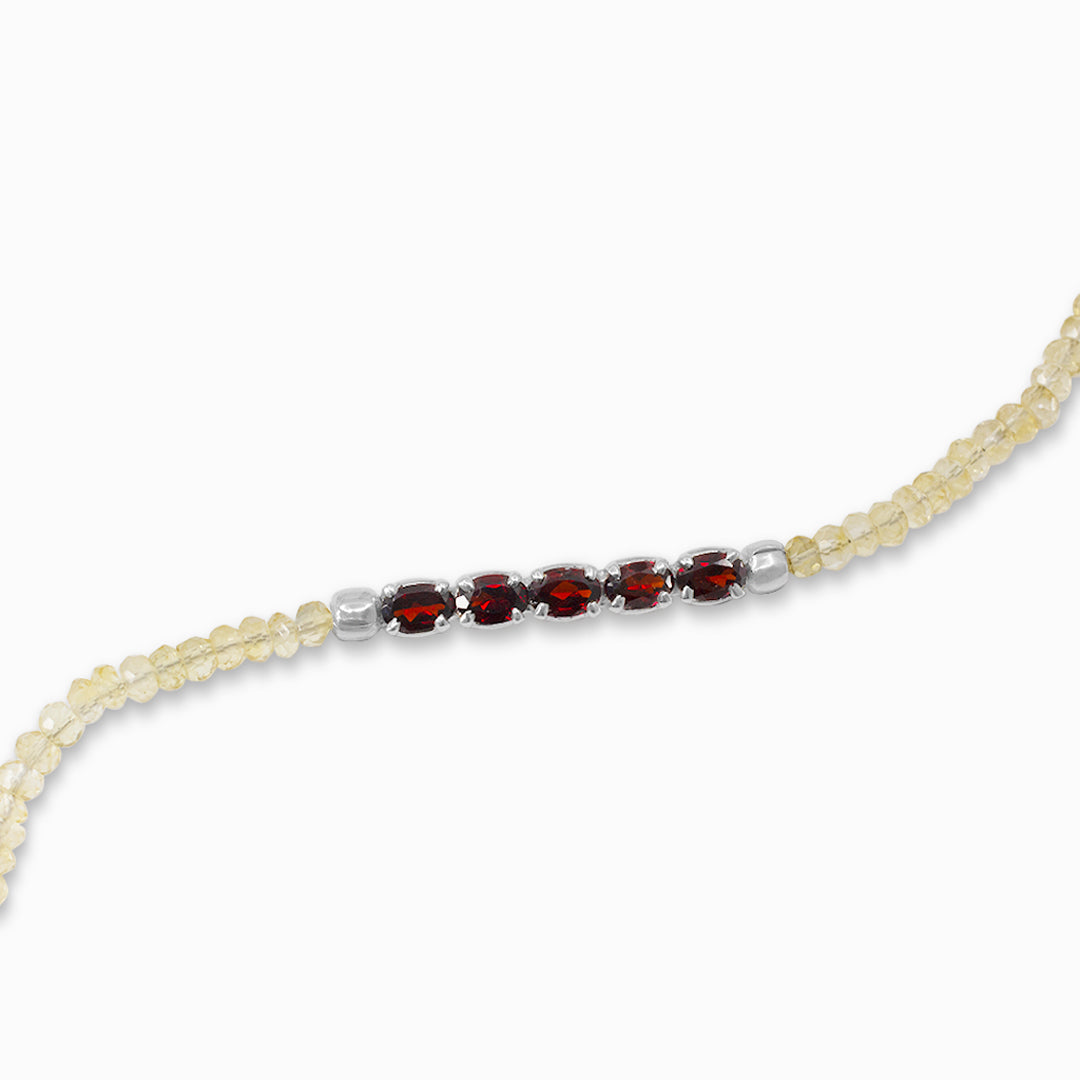 Garnet & Citrine Bracelet