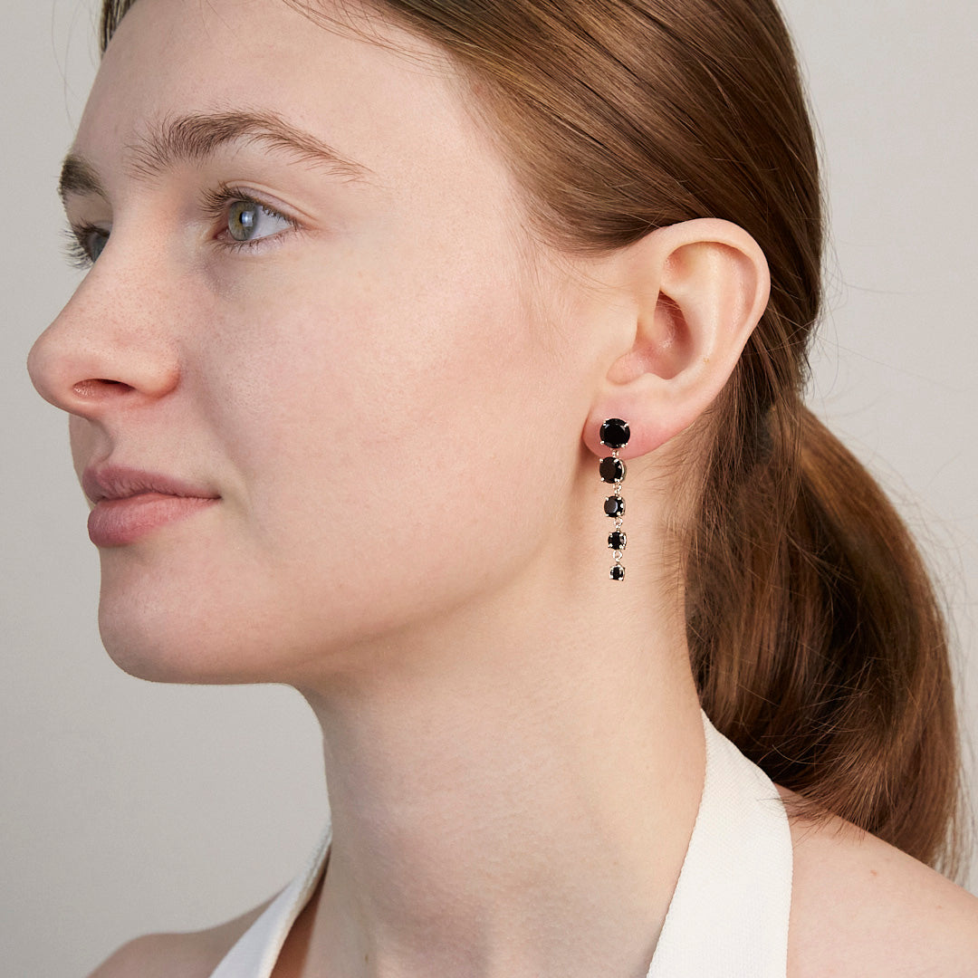 Black Onyx Stud Earrings