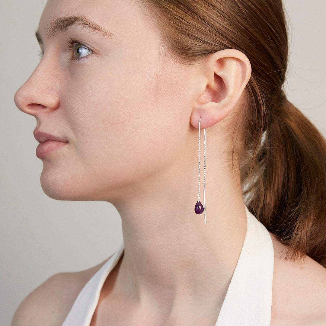 Iolite Drop Earrings