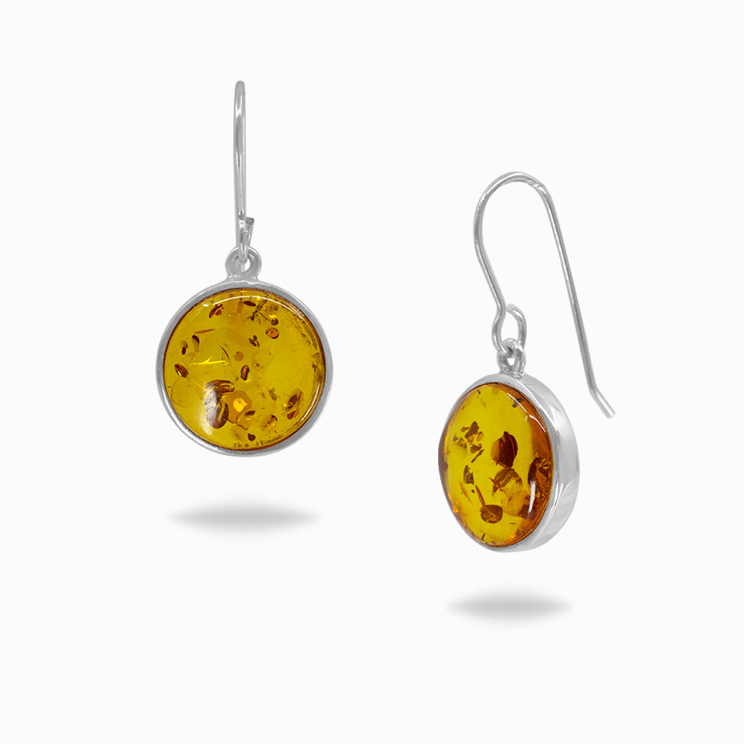 Amber Drop Earrings
