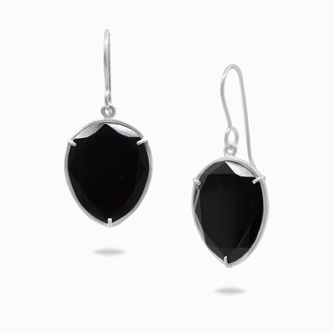 Black Onyx Drop Earrings