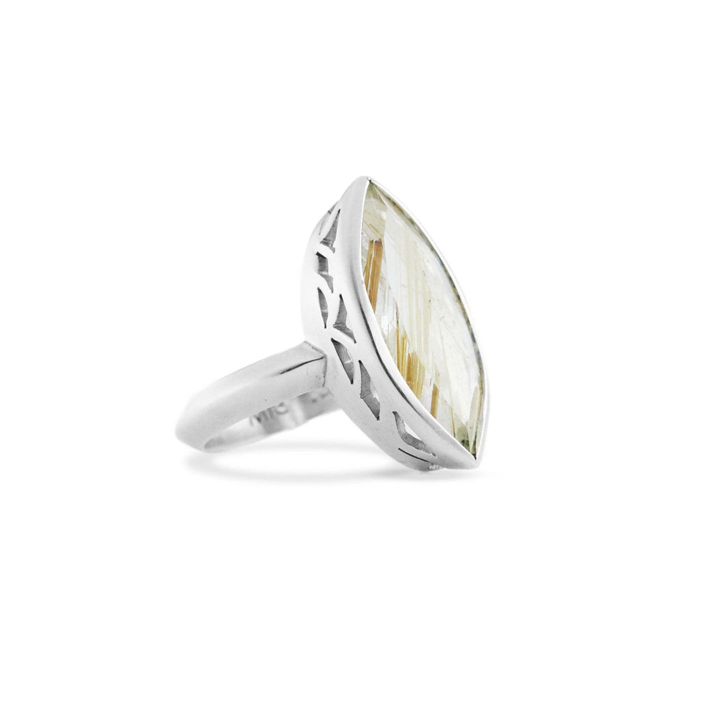 Rutilated Quartz Ring