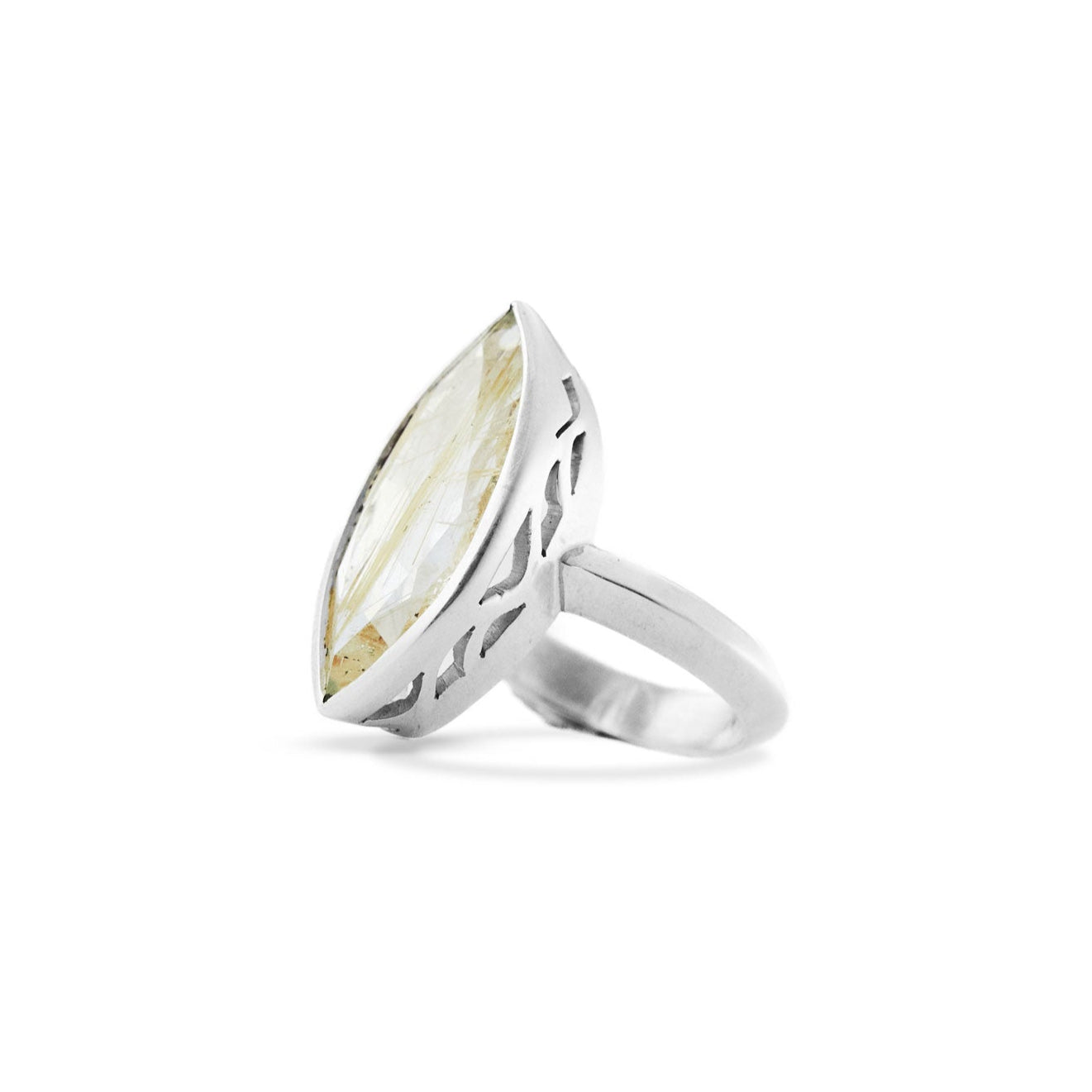 Rutilated Quartz Ring