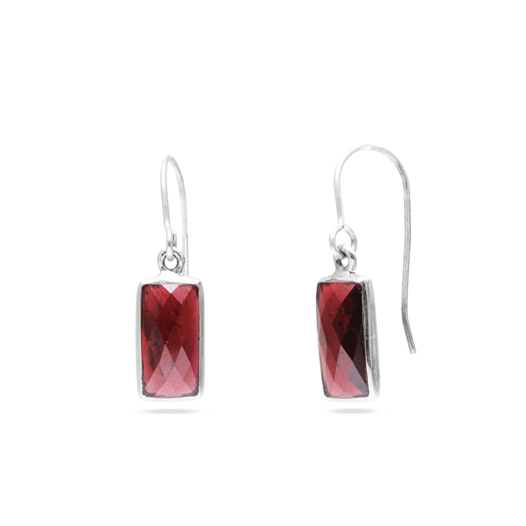 Garnet Drop Earrings