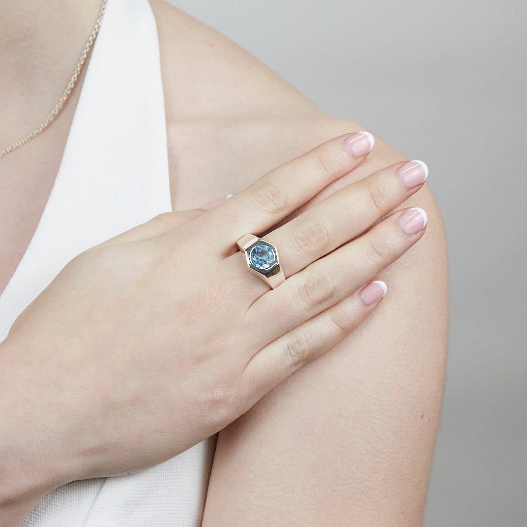Blue Topaz Ring