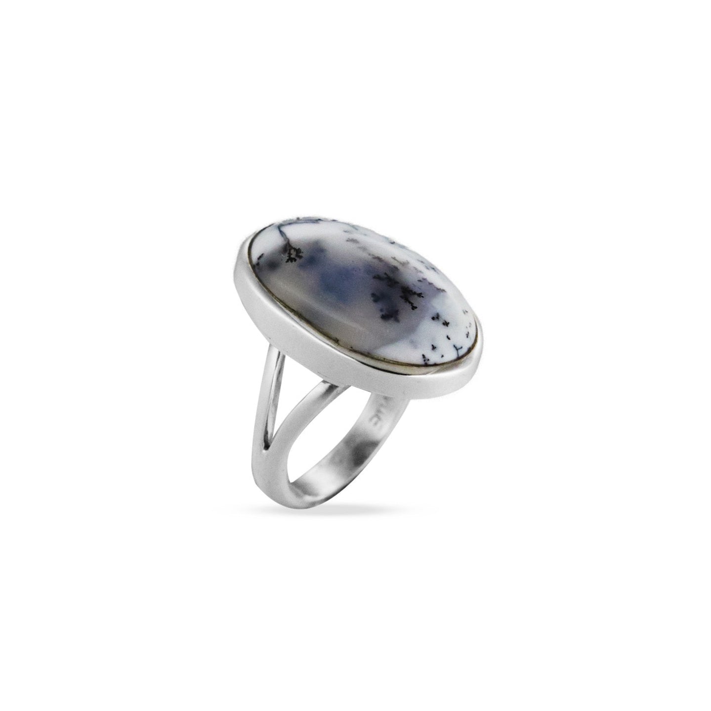Dendritic Opal Ring