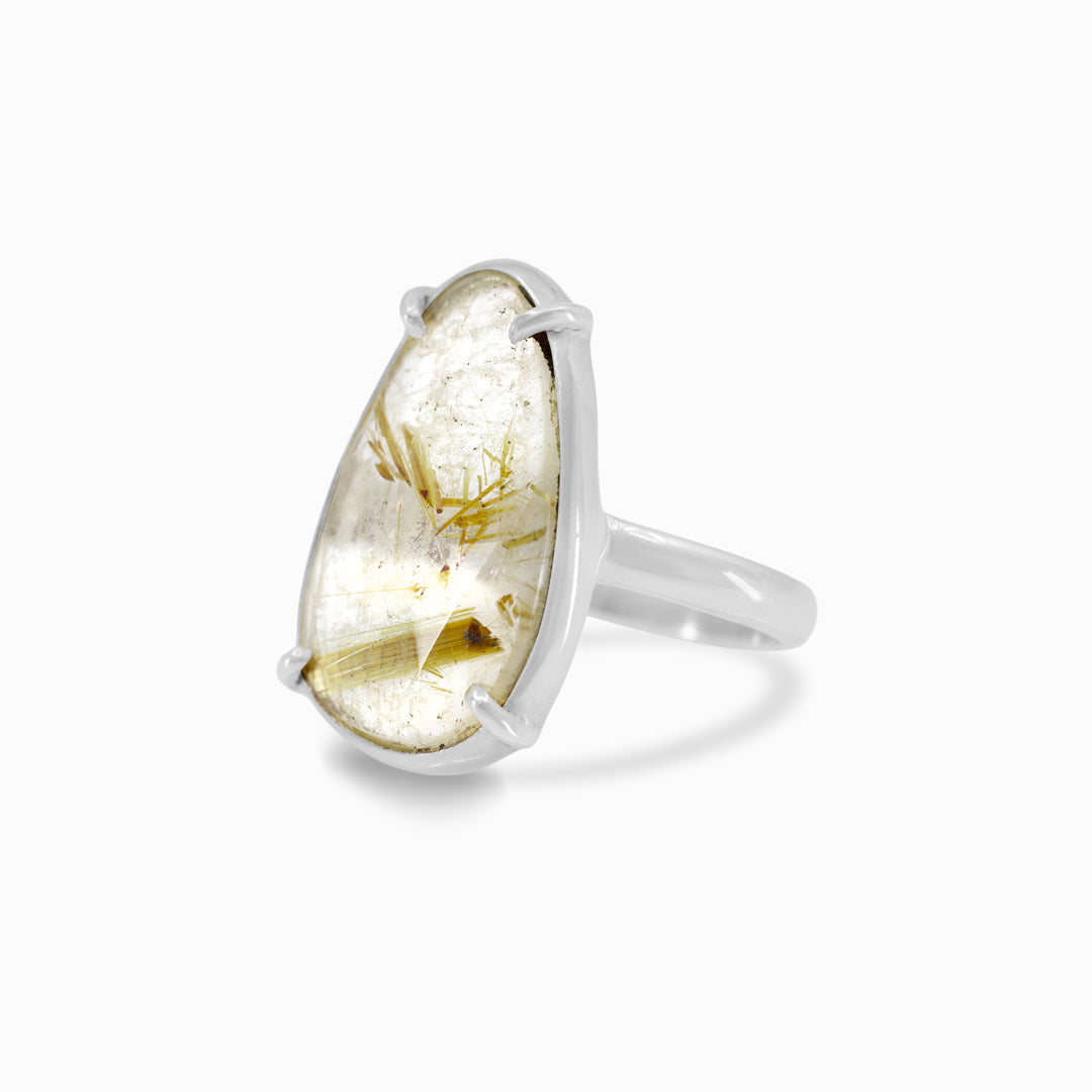 Rutilated Quartz Ring