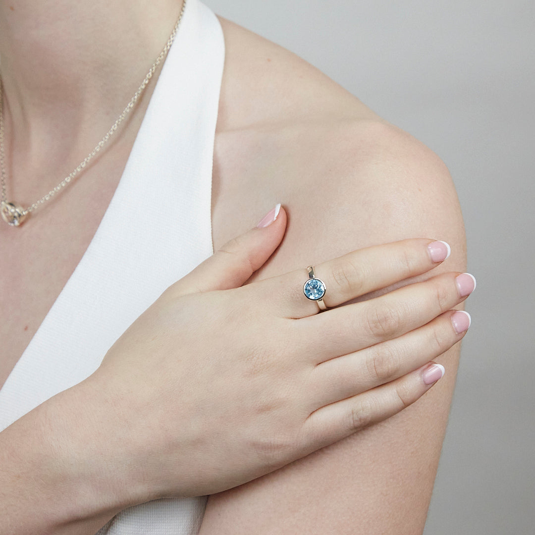 Blue Topaz Ring