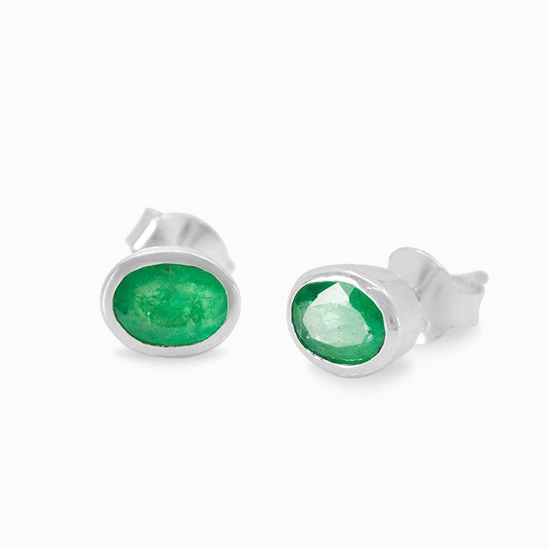 Emerald Stud Earrings