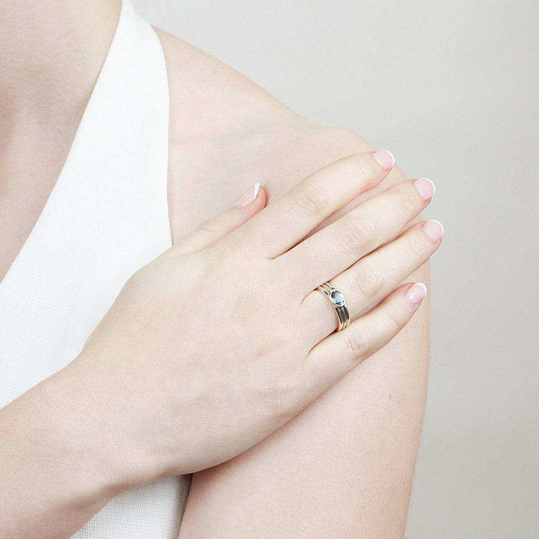 Blue Topaz Ring