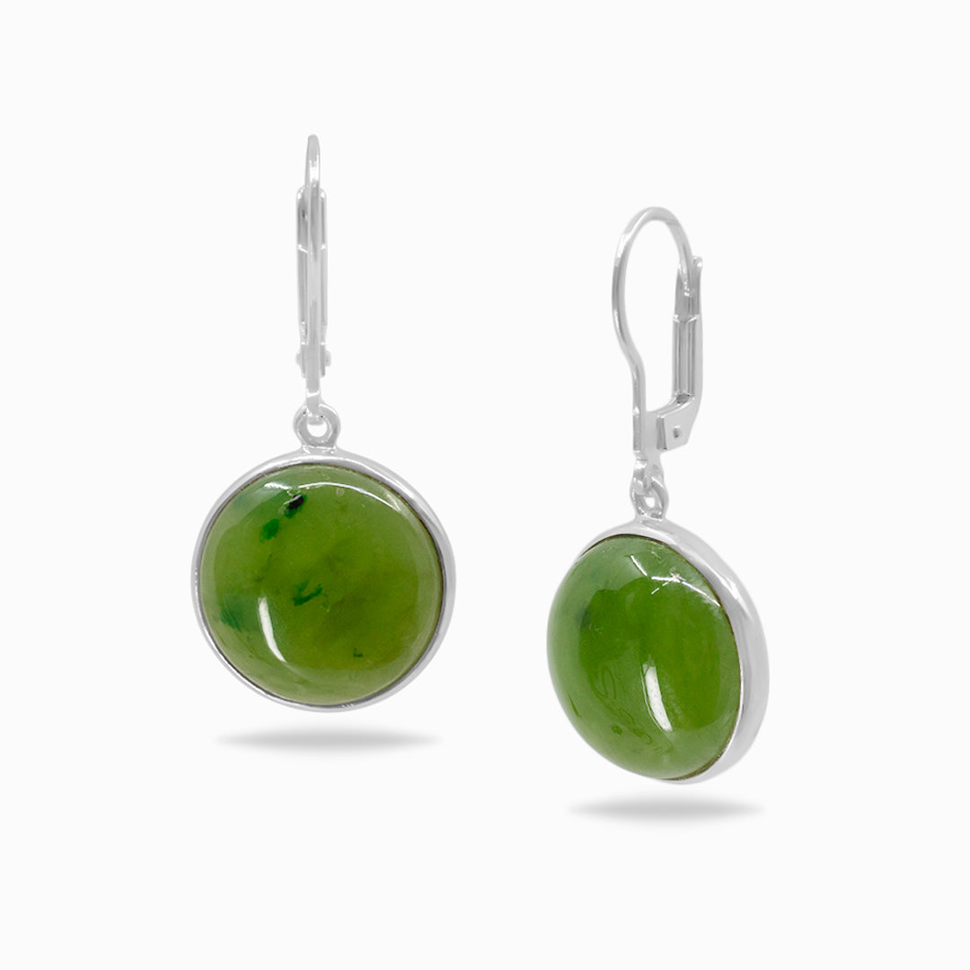 Nephrite Jade Drop Earrings