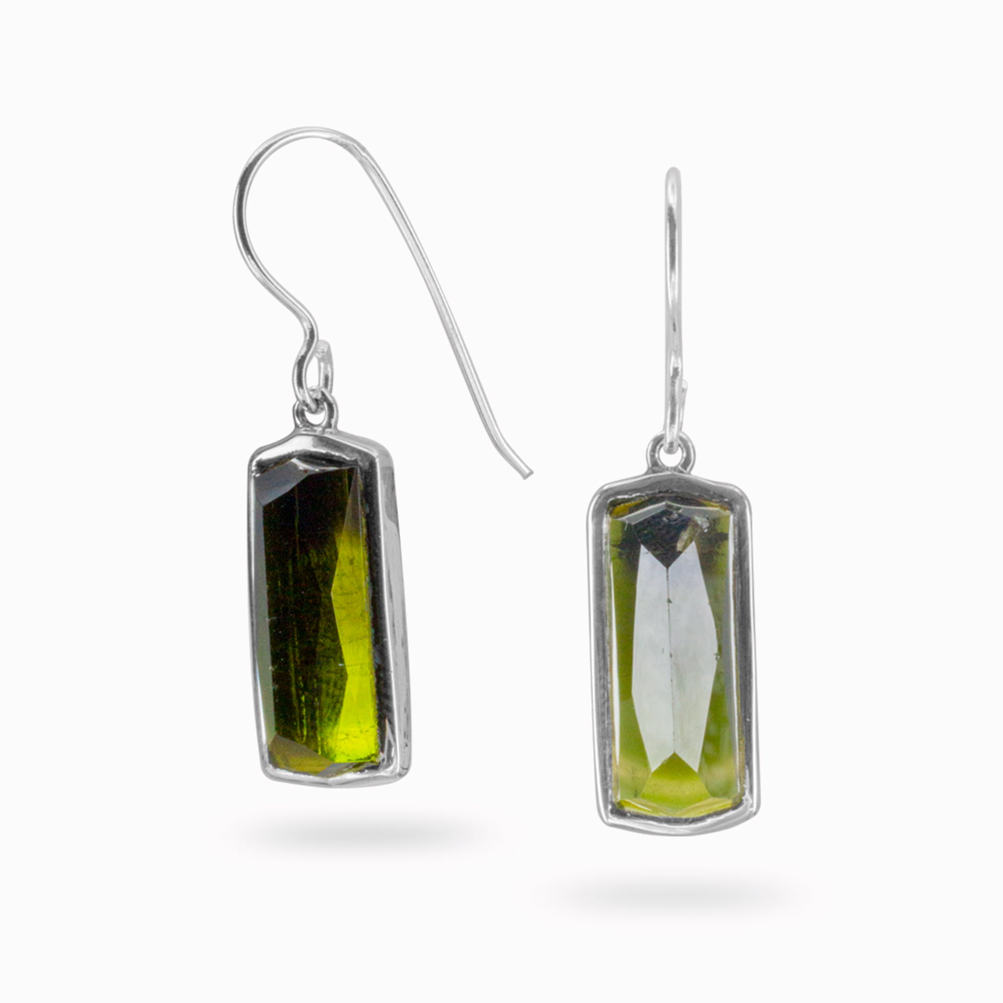 green tourmaline earrings