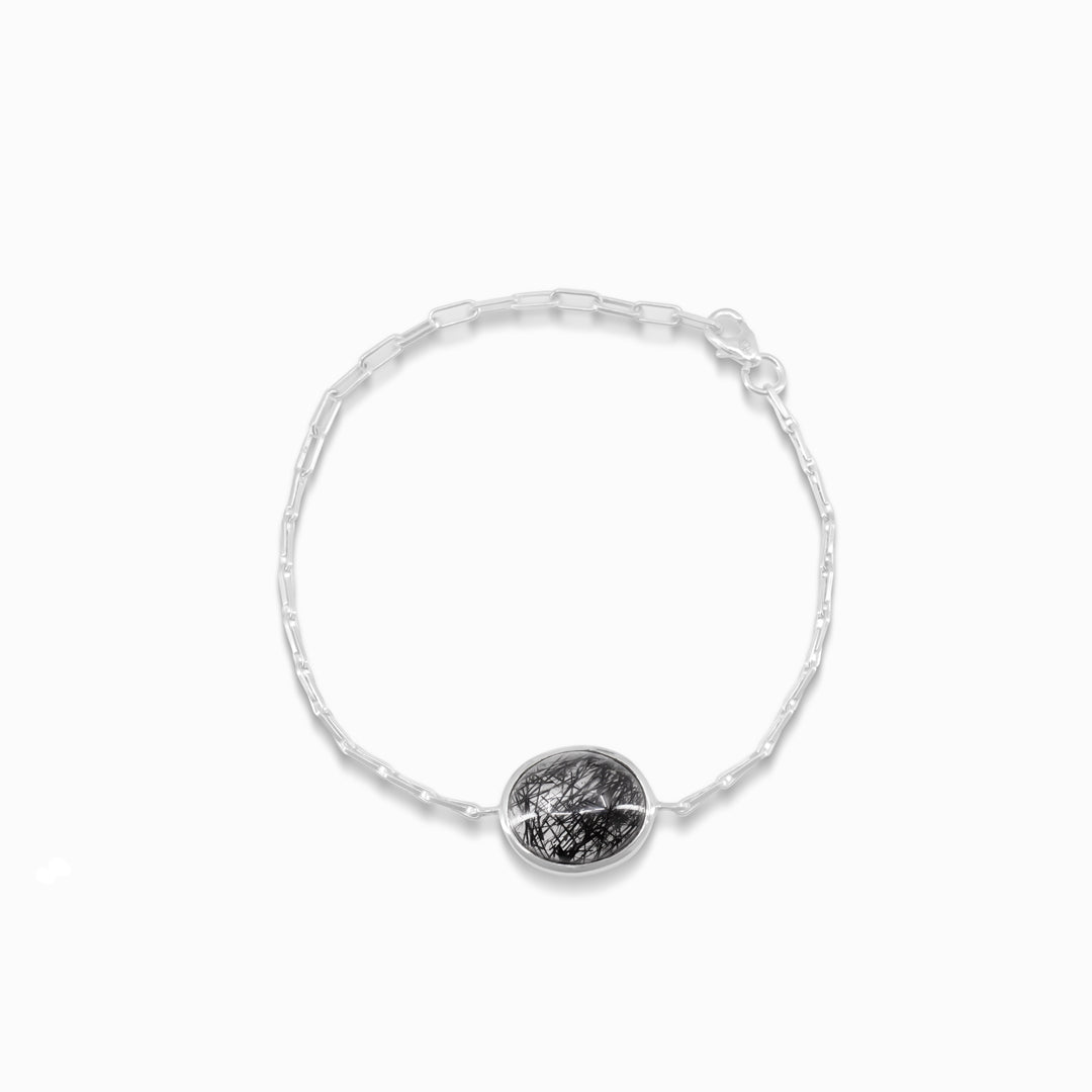 Tourmalinated Quartz Bracelet