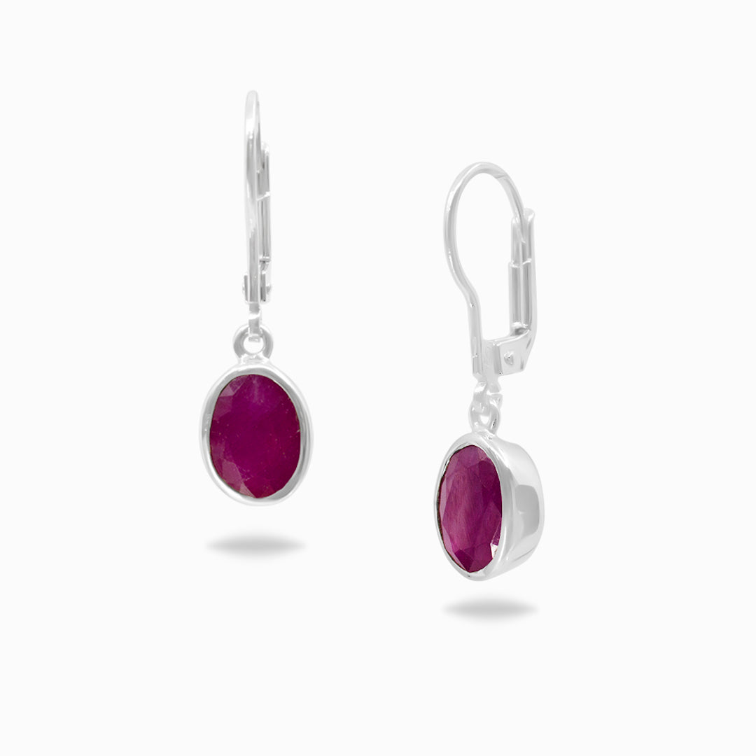 Ruby Drop Earrings