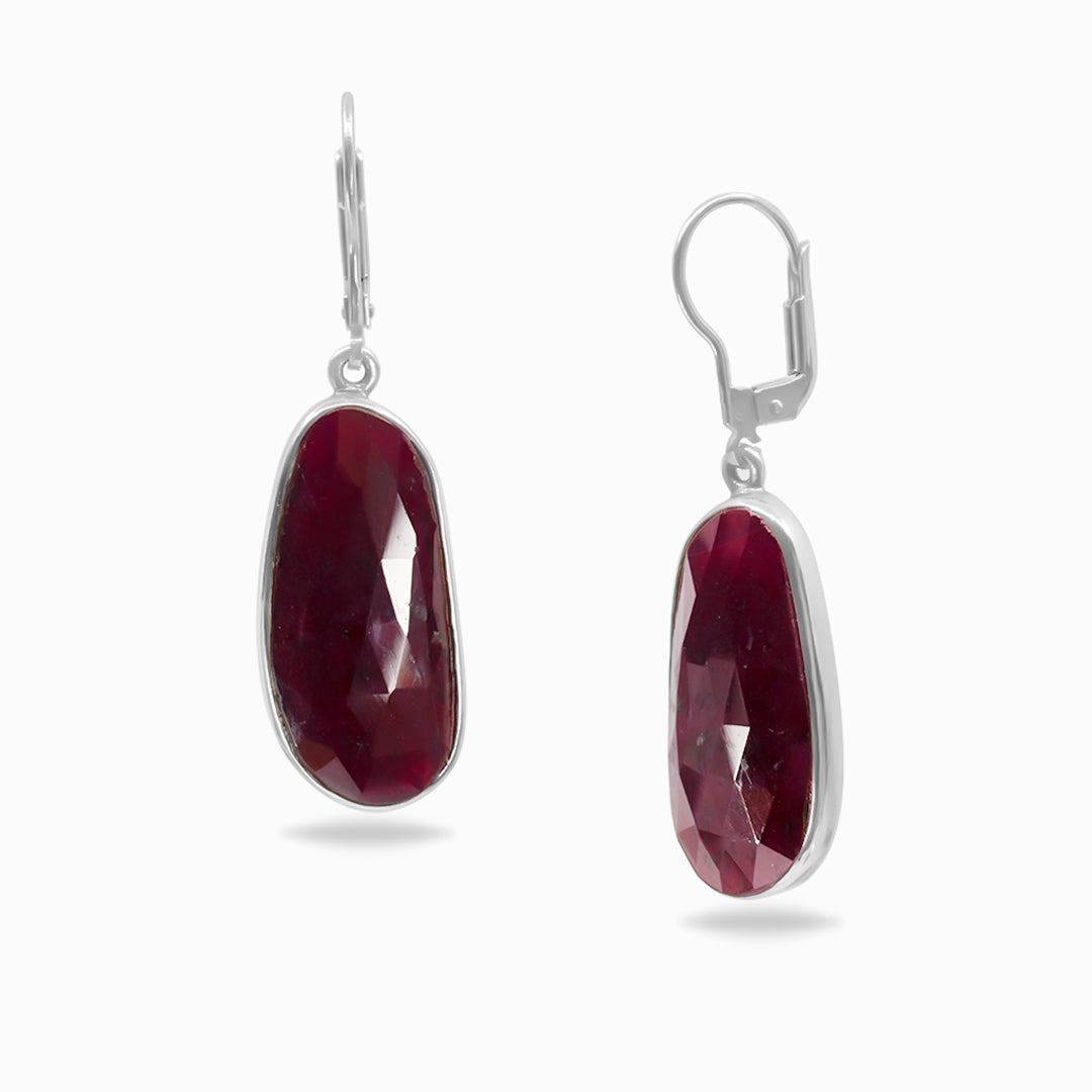 Ruby Drop Earrings