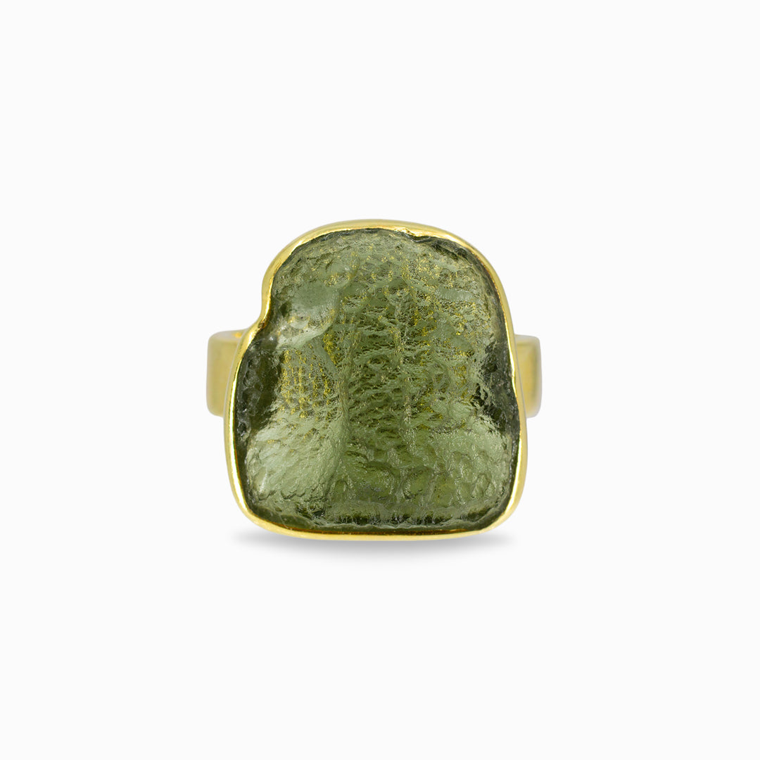Moldavite Ring