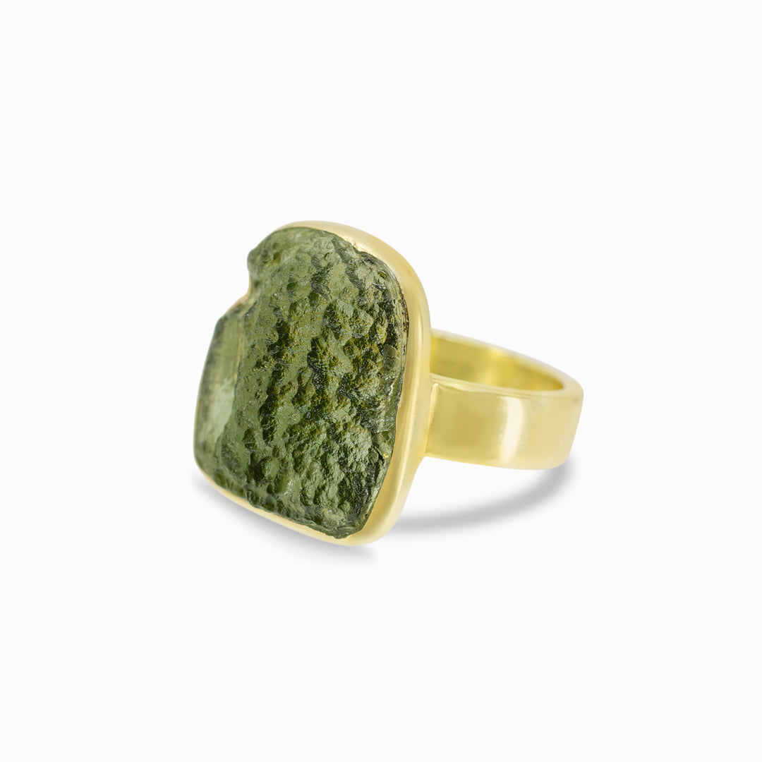 Moldavite Ring