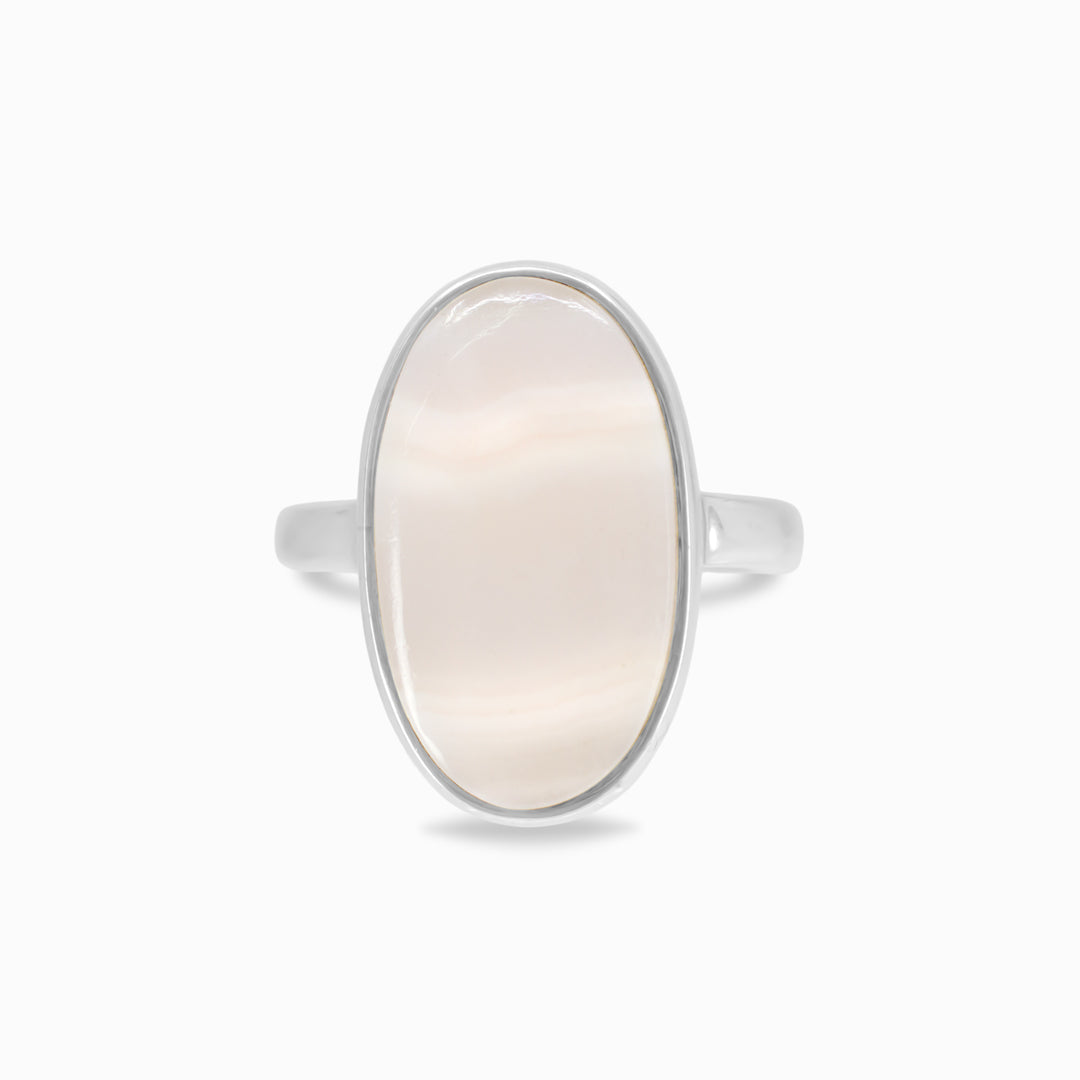 Mangano Pink Calcite Ring