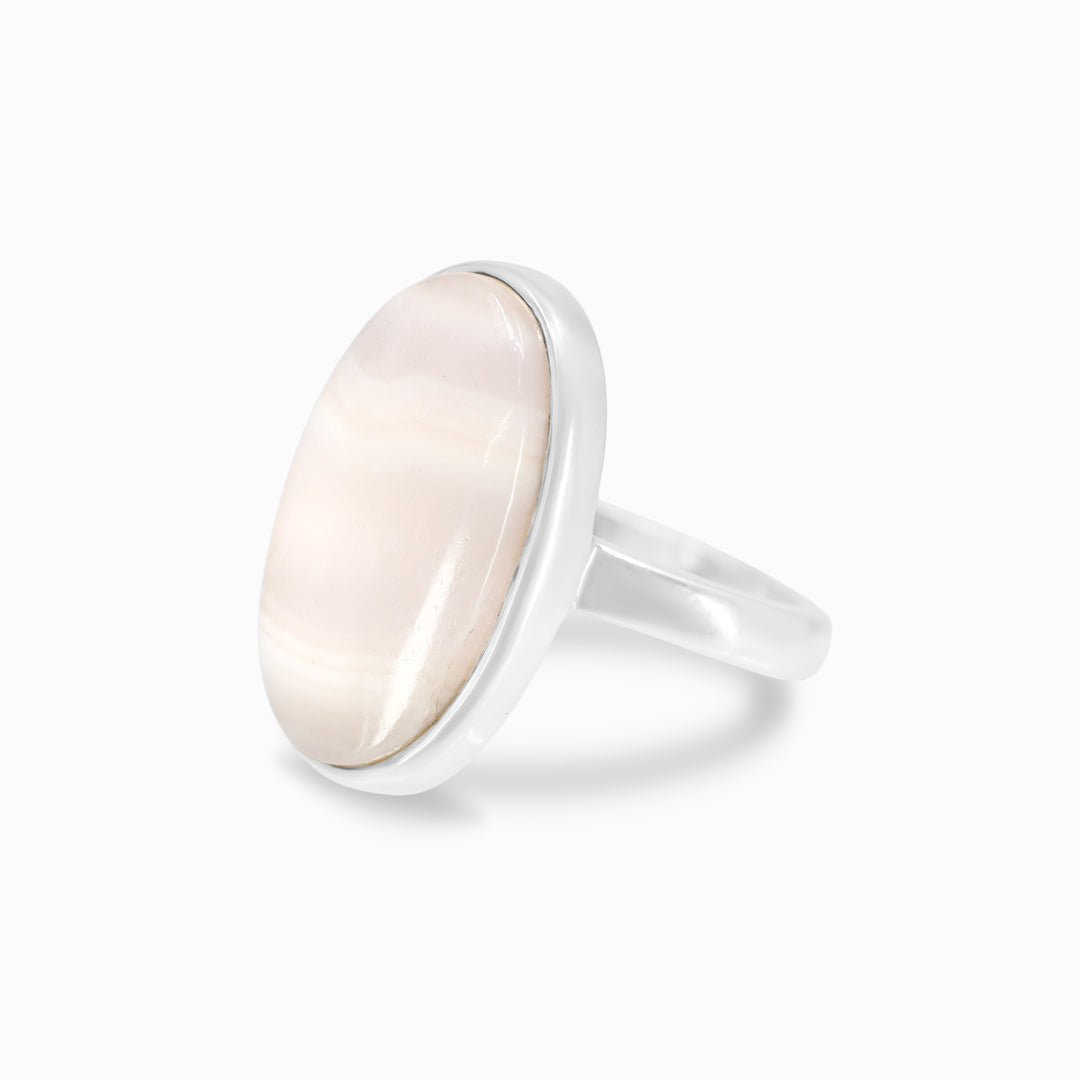 Mangano Pink Calcite Ring