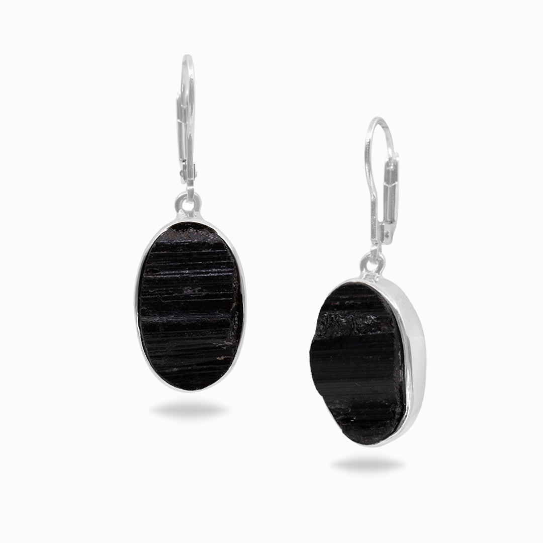 Black Tourmaline Drop Earrings
