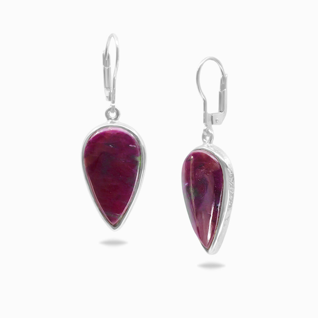 Ruby Drop Earrings