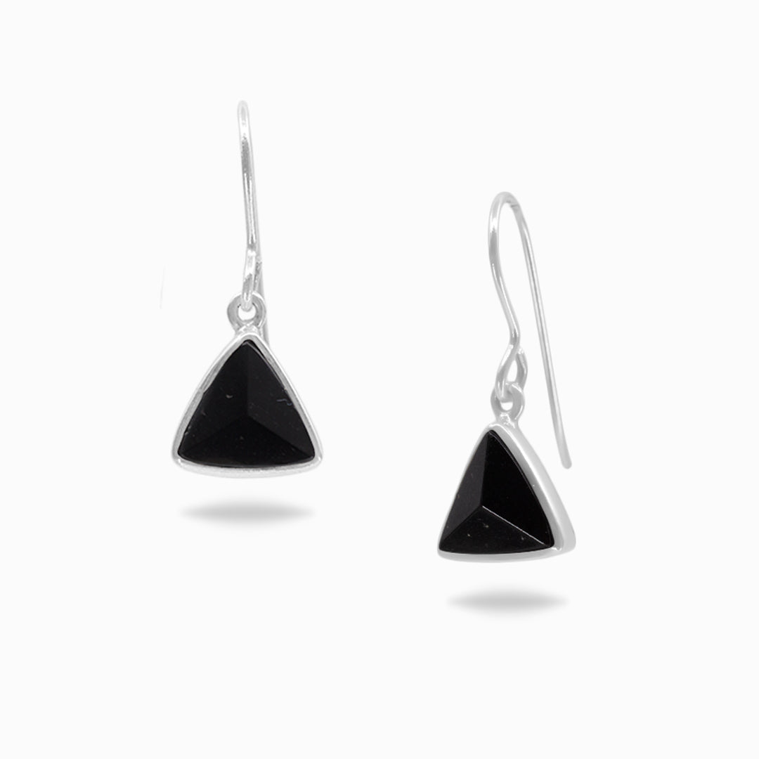 Black Tourmaline Drop Earrings
