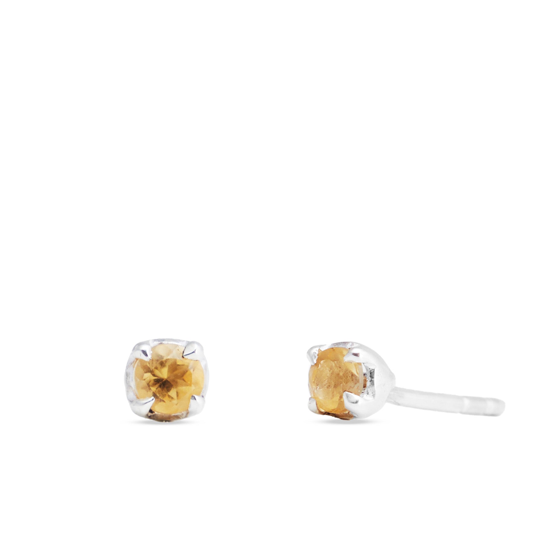 Citrine Stud Earrings